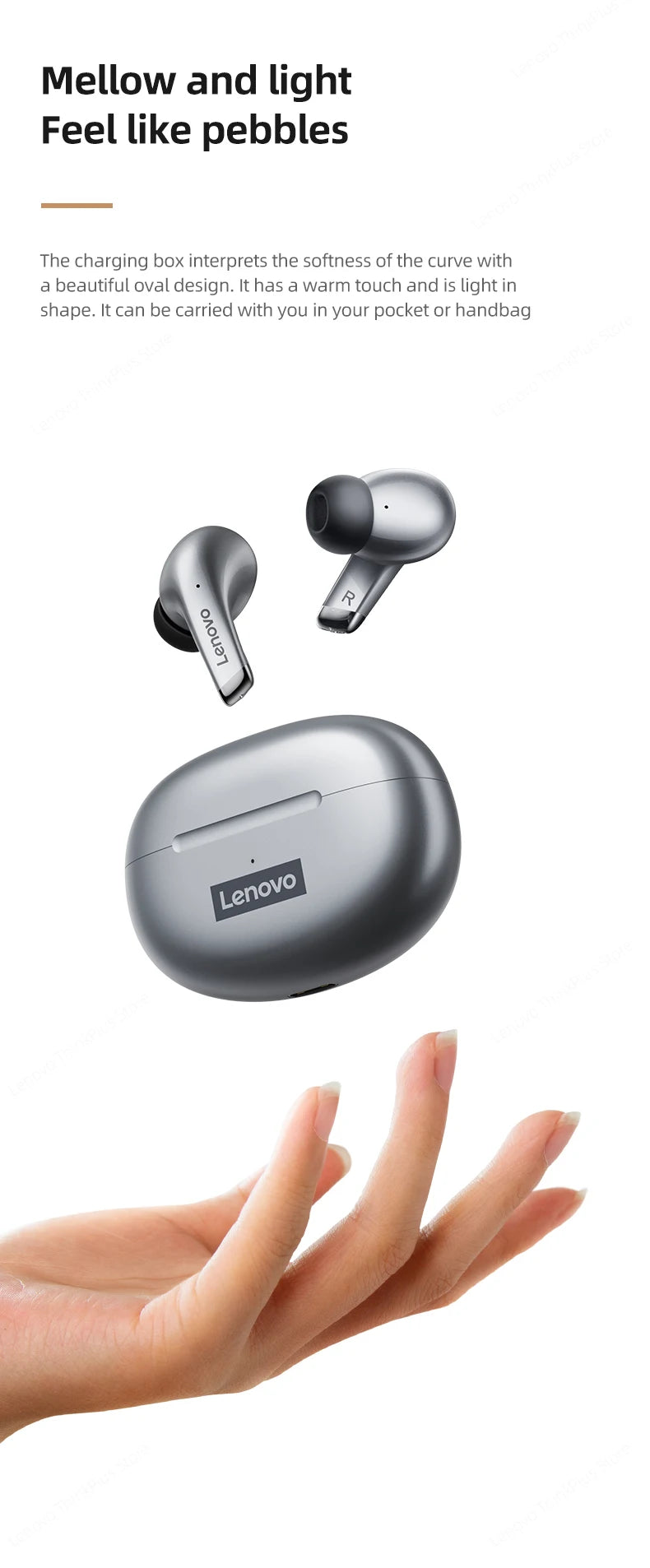 Auriculares Lenovo LP5 TWS Bluetooth Inalámbricos con Micrófono