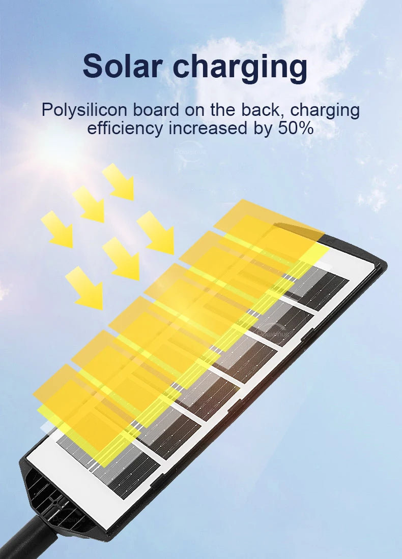 Reflector Solar LED con Sensor de Movimiento para Jardín, Impermeable IP65