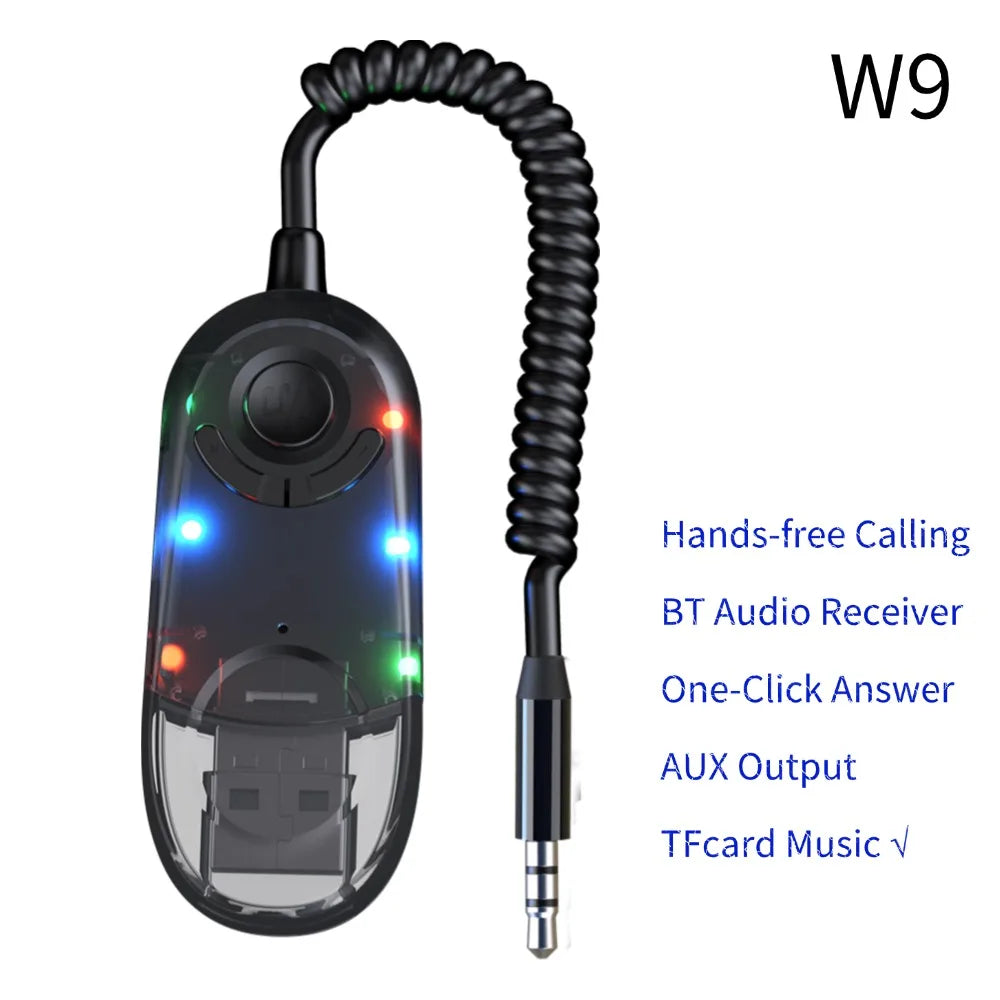 Receptor Bluetooth para Auto con Lector TF y Manos Libres