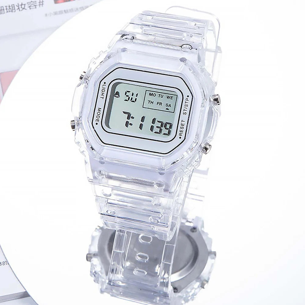 Reloj Electrónico Deportivo Digital LED Cuadrado