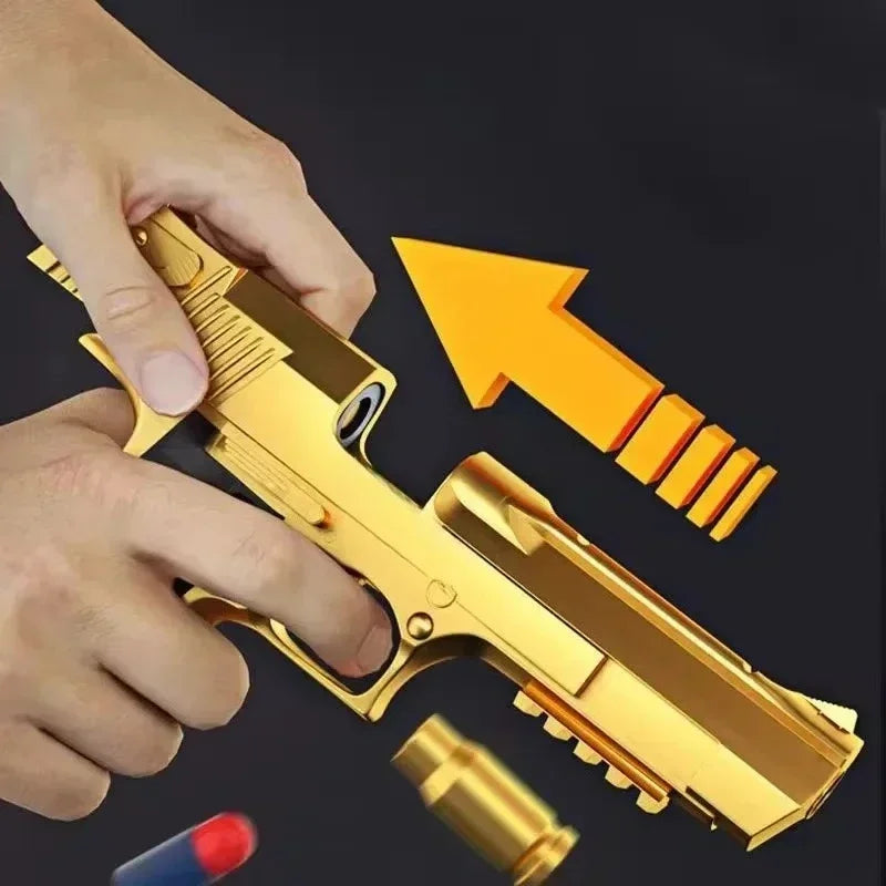 Pistola de juguete educativa 5S1, pistola de juguete con expulsión de cartuchos, pistola de balas blandas de espuma para niños, adultos, pistola de Airsoft, regalo de cumpleaños para niños