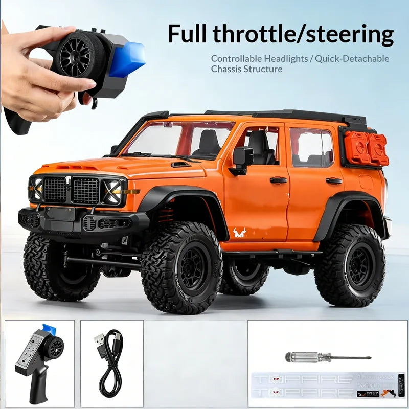 Coche Todoterreno RC 1:12 con Control Remoto, 4WD, Totalmente Proporcional