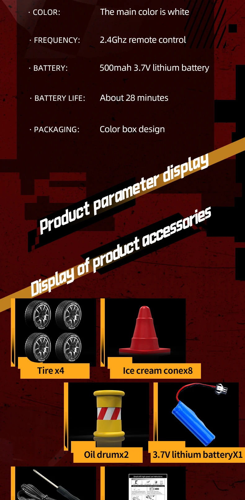 2025 4WD RC Car escala 1:24 tracción en las cuatro ruedas Drift con dos configuraciones de velocidad 20 km/h luz LED juguetes para niños recargable SG204PRO