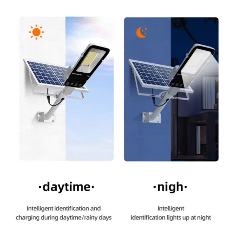 Farola Solar LED para Exterior con Detección Automática IP65