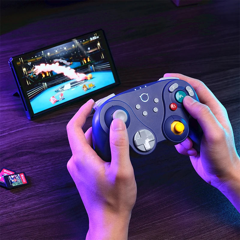Controlador de juego inalámbrico NYXI Warrior Lite morado para Switch 2/PC