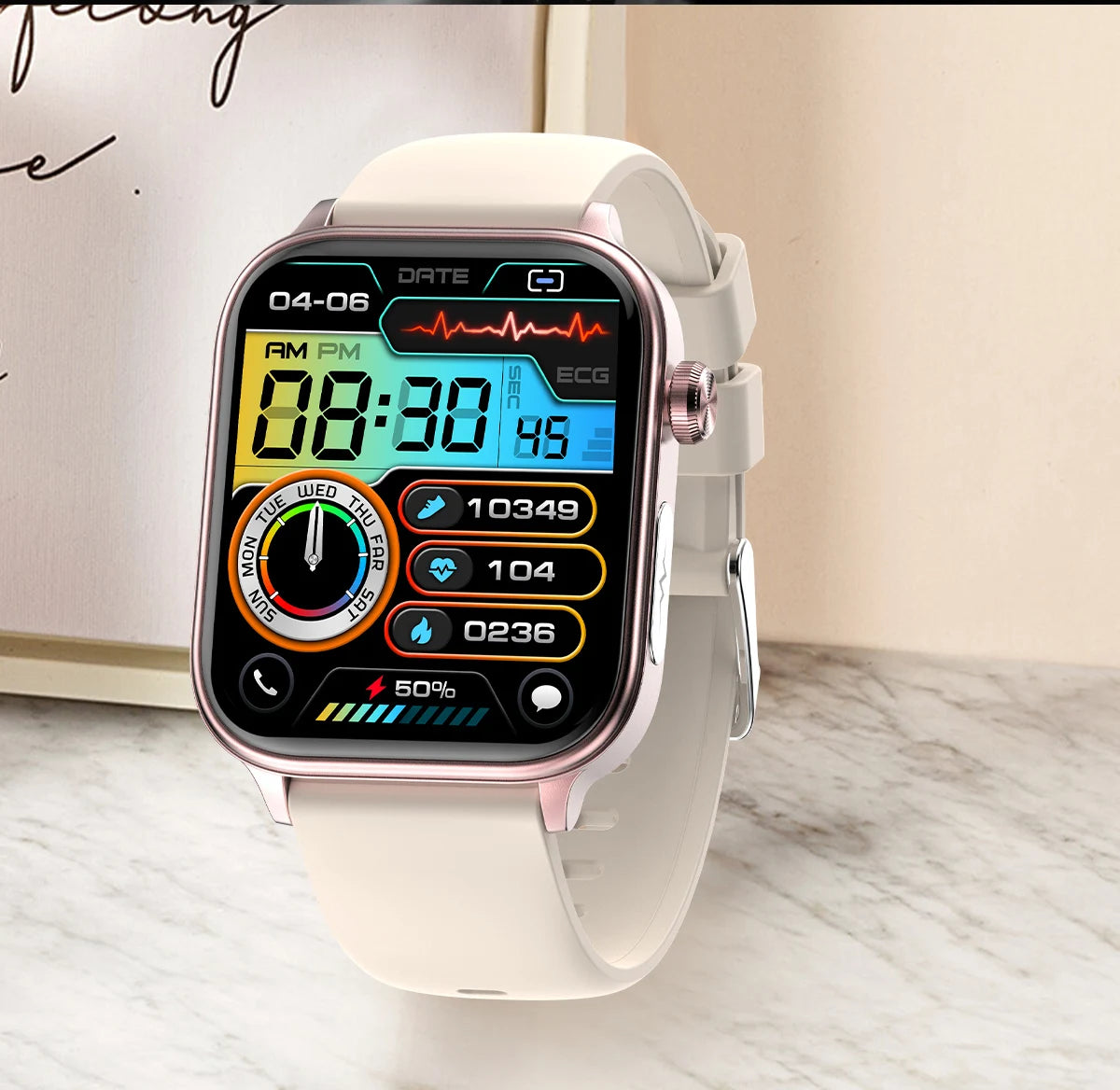 Reloj Inteligente ECG Diagnóstico de Salud IA