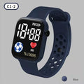 Relojes YIKAZE para niños, reloj Digital LED para niños, correa de silicona, reloj de pulsera electrónico de dibujos animados, reloj deportivo para niños y niñas, regalos