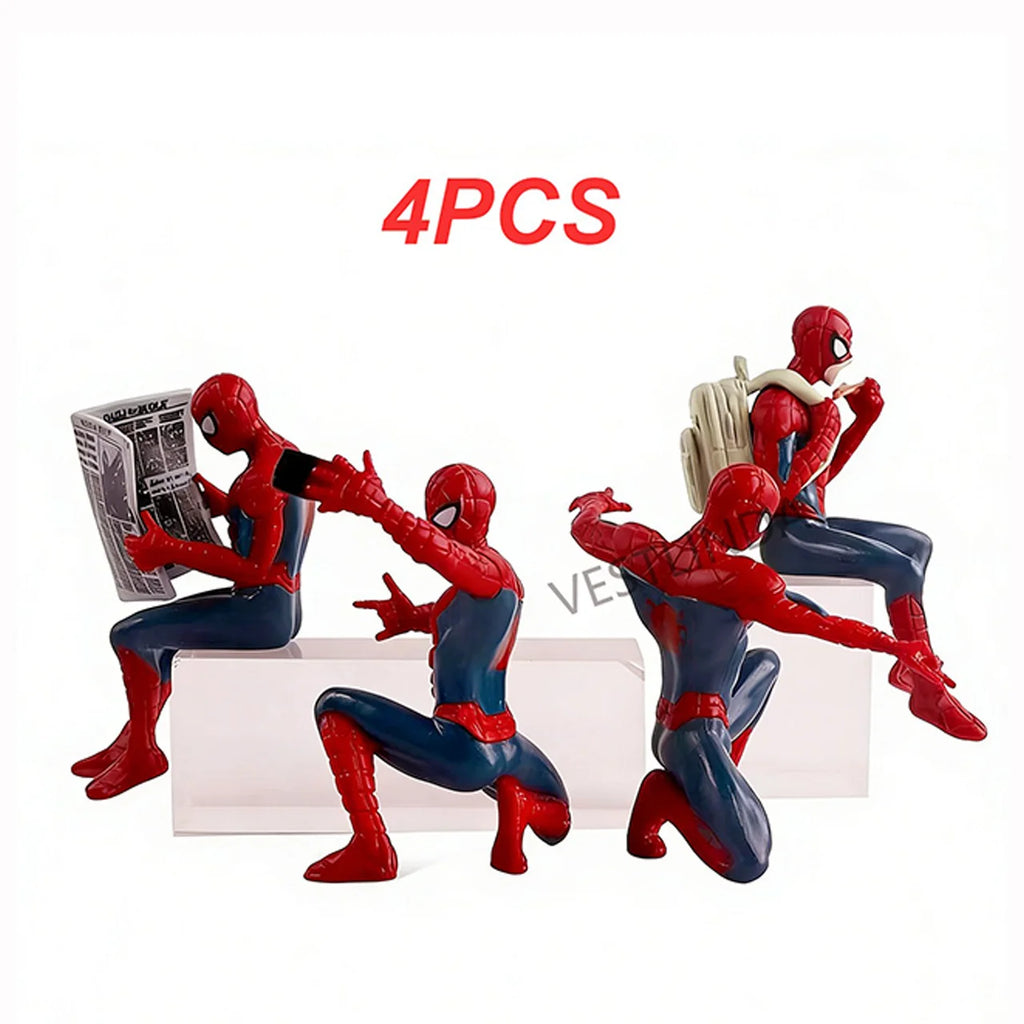 Mini Figuras de Superhéroes de 7-9 cm, Modelo de Spiderman, Juguete Coleccionable, Estatuilla de Películas Clásicas, Decoración Portátil para Escritorio, Juguetes Divertidos