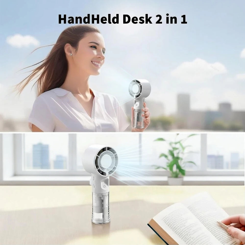 Mini Ventilador Humidificador Portátil con Niebla