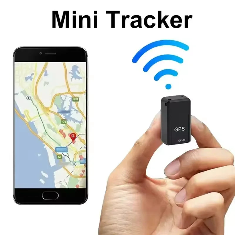 Mini Rastreador GPS GF-07 para Auto, Bicicleta, Mascotas, Niños, Rastreo en Tiempo Real, Posicionador Magnético Resistente Antipérdida ﻿