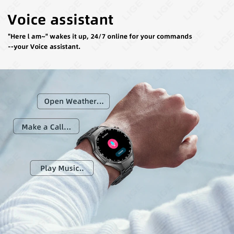 Reloj Inteligente LIGE ECG con Bluetooth para Llamadas