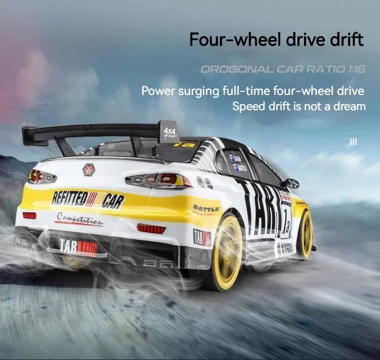 1:10 4wd 70 km/h Rc Drift Car ruedas a la deriva anticolisión todoterreno coches de carreras Rc todoterreno 4 × 4 juguetes Rc Drift Car de gran velocidad