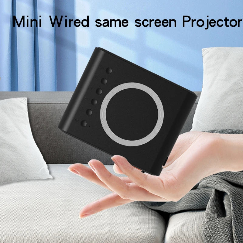 Mini proyector YT300 LED portátil, 1400 lúmenes, para oficina y hogar