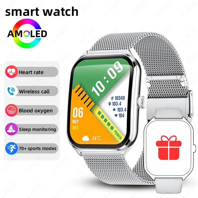 Reloj Inteligente Ultrafino AMOLED Deportivo 2026