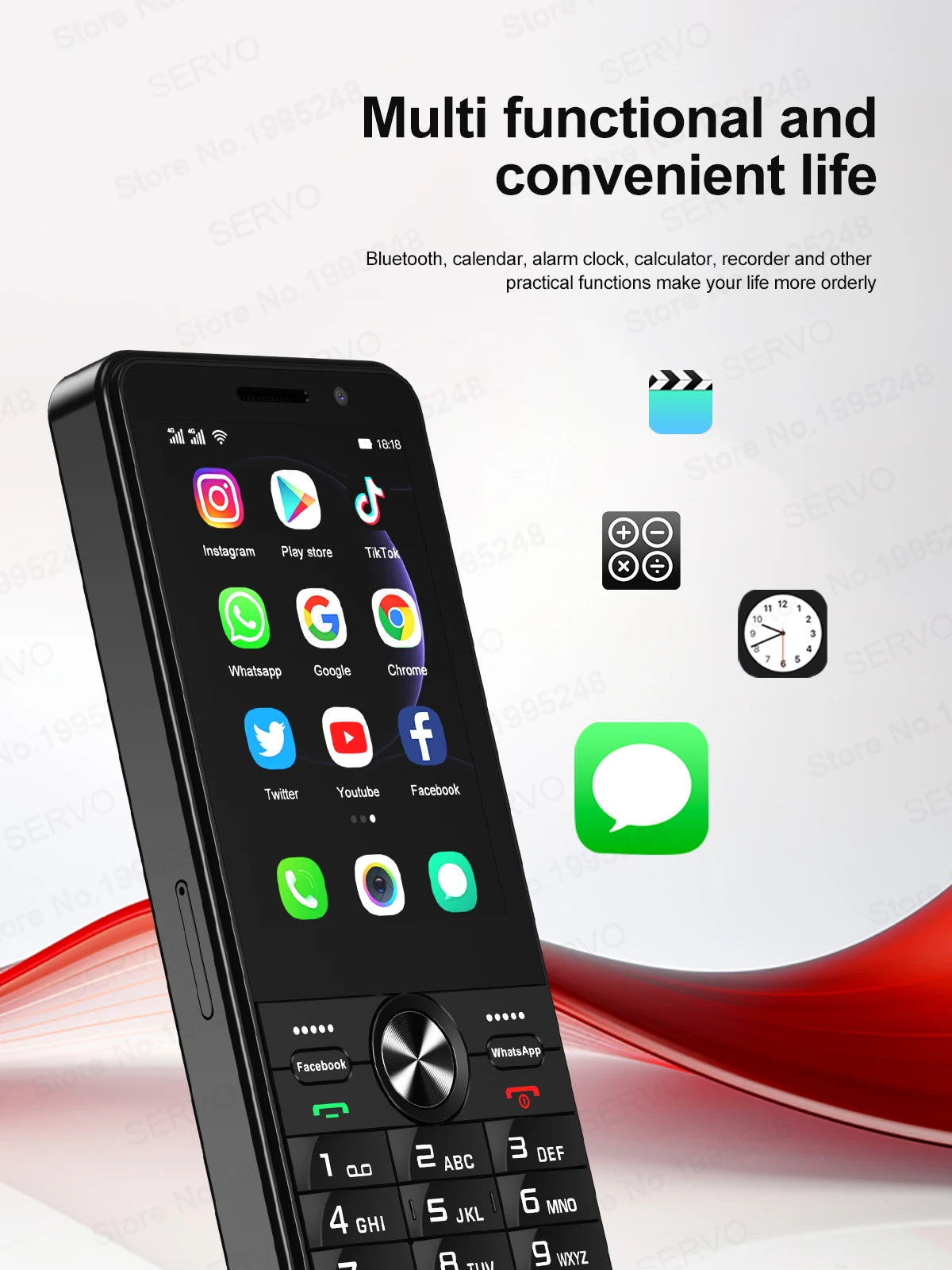 SERVO F24 PRO – Celular 4G Android 3.5" Doble SIM 2+16GB