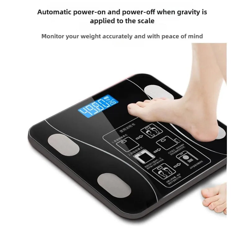 Báscula electrónica digital de uso doméstico con control de peso corporal
