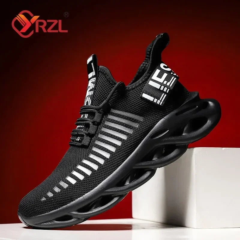 YRZL, zapatos para hombre, zapatillas cómodas, zapatillas transpirables para mujer, par de zapatos para correr, Tenis de malla, zapatos deportivos, talla 36-46, zapatillas para caminar para hombre