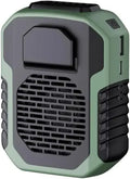 Ventilador USB 4 en 1 para exteriores, ventilador de cinturón, ventilador personal con clip para collar, ventilador para ropa de trabajo, 3 velocidades, flujo de aire potente
