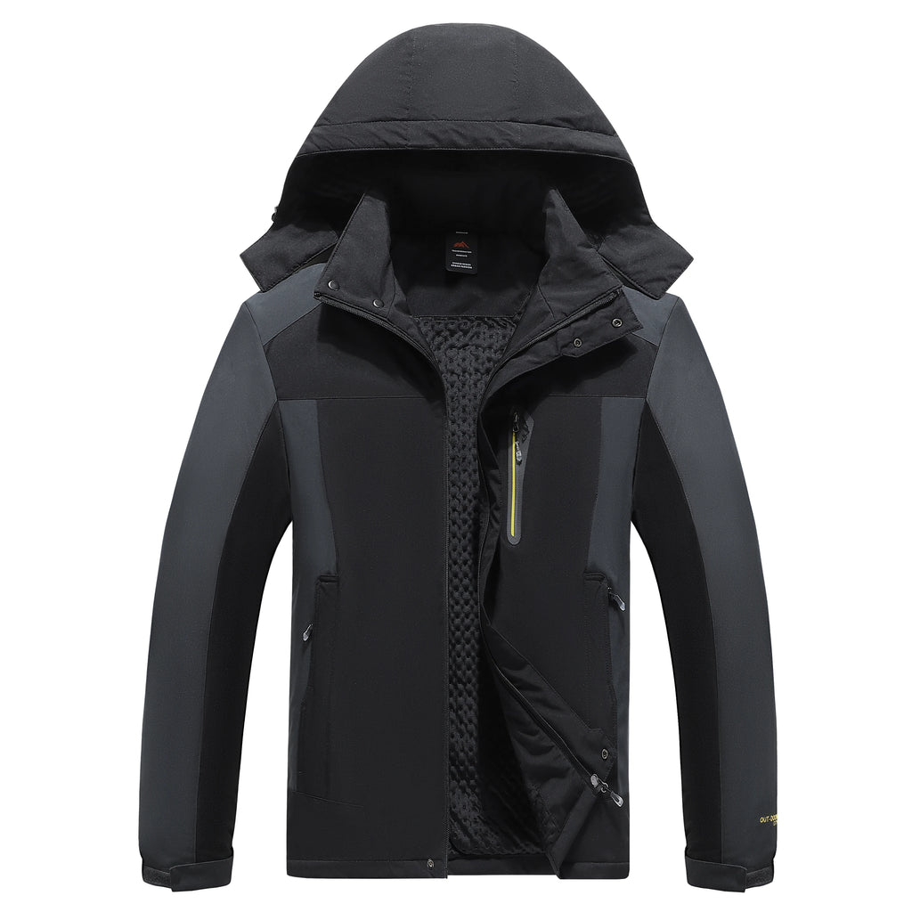 Parka militar con capucha a prueba de viento para hombre, abrigos de piel a prueba de viento, chaquetas de invierno para hombre, además de chaquetas gruesas y cálidas8827