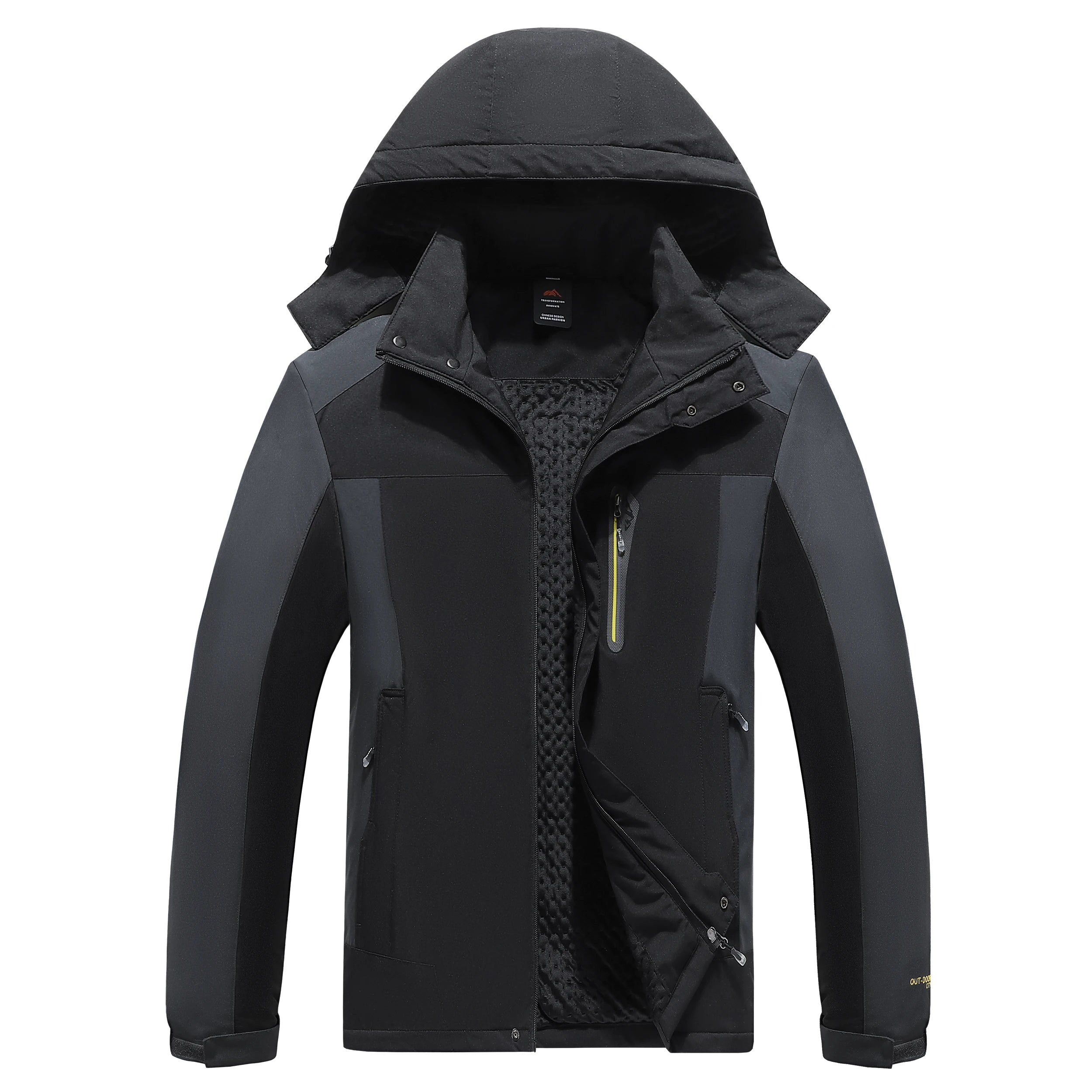 Parka Militar con Capucha y Forro Cálido para Hombre, Invierno