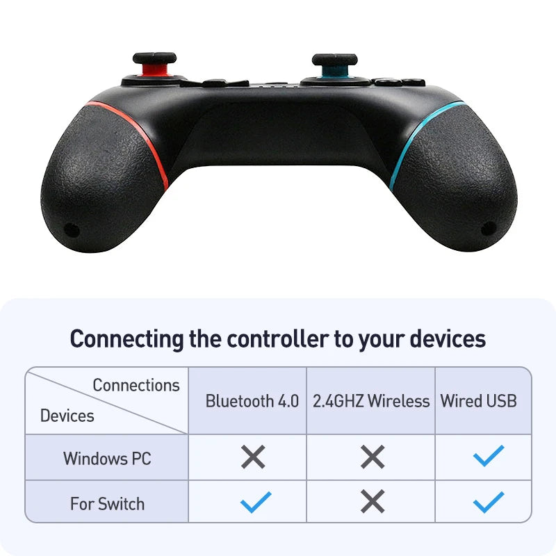 Mando inalámbrico Bluetooth para Nintendo Switch y OLED Lite, mando de PC, Control de Joystick, almohadilla de juego de ordenador, mando de juegos