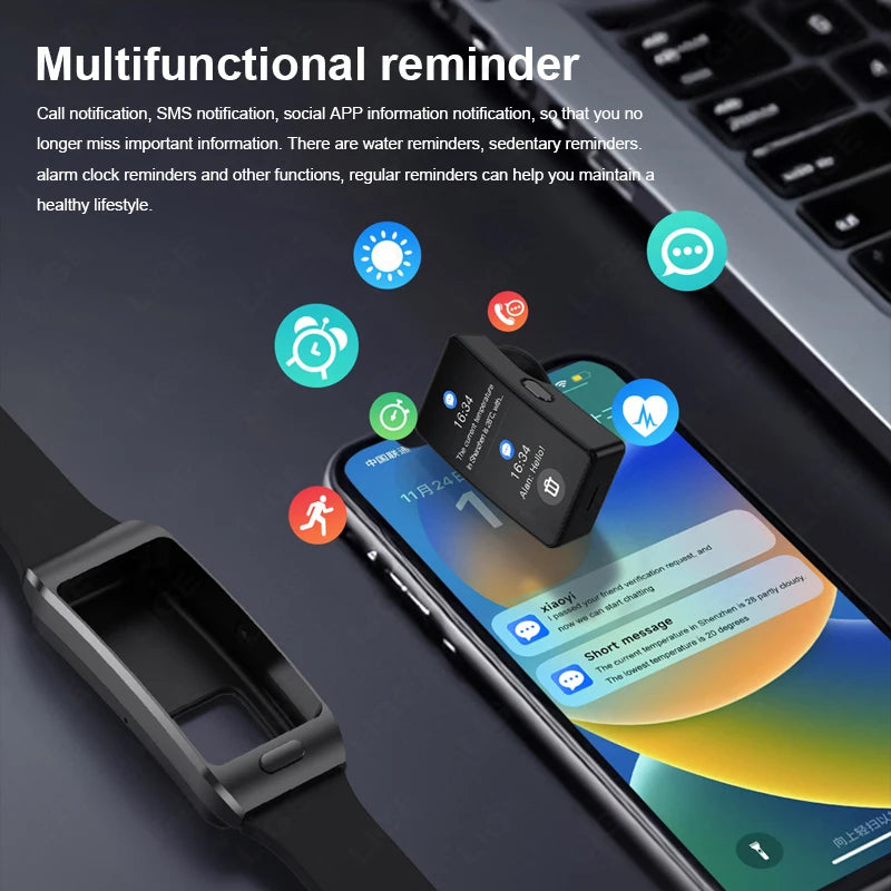 Reloj inteligente LIGE 2 en 1 TWS auriculares 1,57 "hombres mujeres GPS deportes Fitness ECG relojes de ritmo cardíaco Bluetooth llamada música Smartwatch