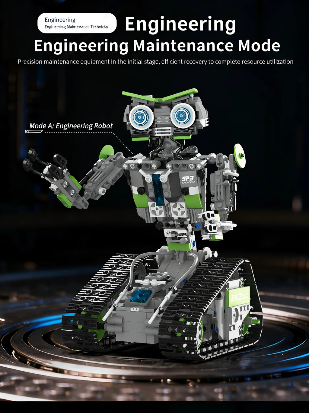 Bloques de construcción de robots con control remoto programable, juego de juguetes de ensamblaje electrónico de 757 piezas, decoración del hogar, regalos de cumpleaños y días festivos