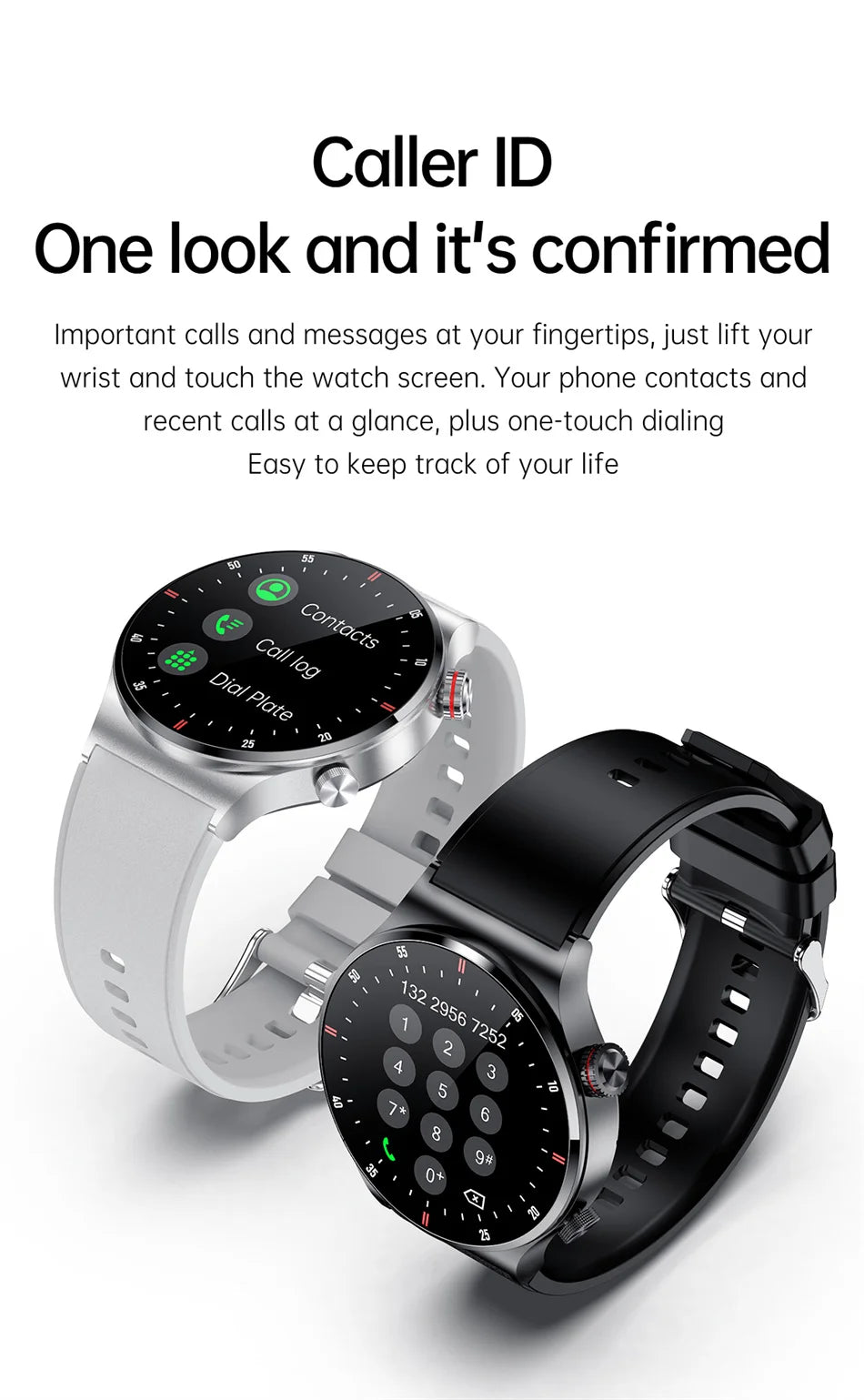 Reloj Inteligente Deportivo con Pantalla Táctil y Llamadas Bluetooth