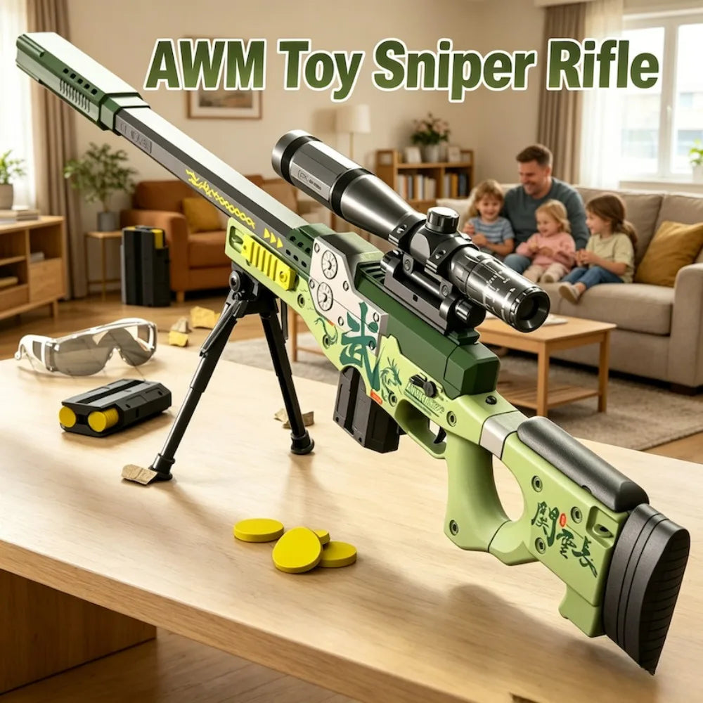 Pistola de Juguete M416 con 120 Balas, Disparo Continuo de Dardos de Espuma, Apta para Juegos de Tiro al Aire Libre, Regalos de Navidad