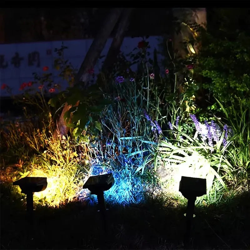 Foco Solar de 7 LED para iluminación exterior, luz de pared Solar impermeable IP65 ajustable para camino de jardín, 1-4 Uds.