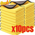 Toalla de microfibra para lavado de coches, 3/5/10 Uds., 30x30CM, paño de secado y limpieza para coche, paño para el cuidado, toalla para lavado de coches, toalla de cocina