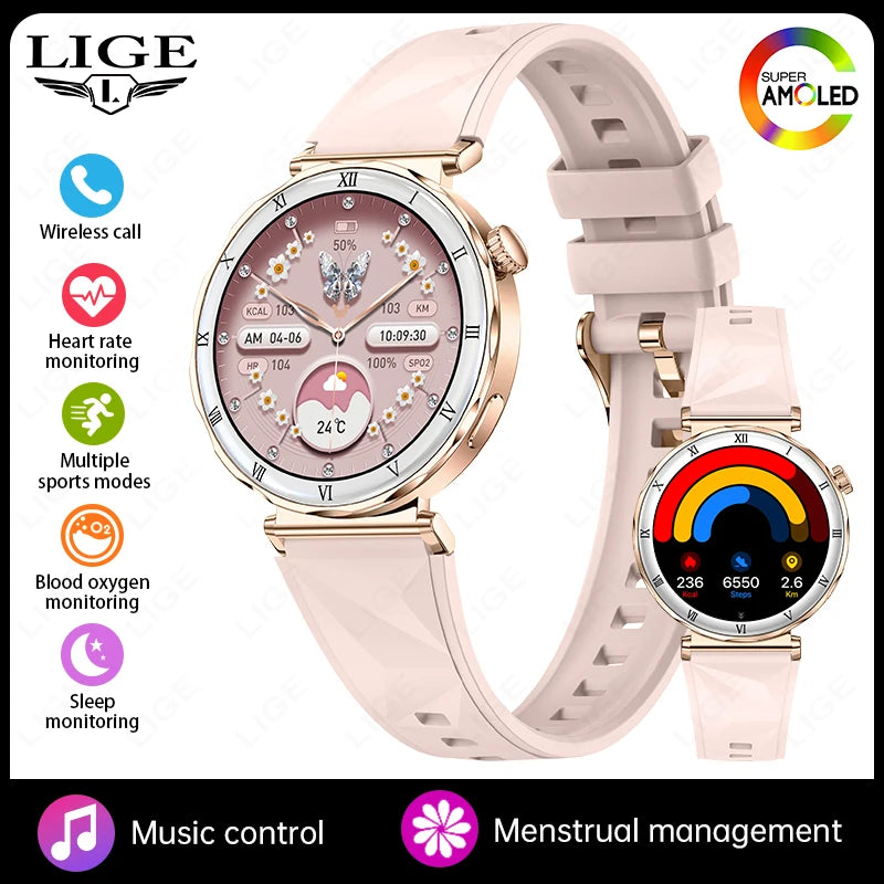 LIGE Reloj Inteligente Ultrafino 6.2mm Mujer