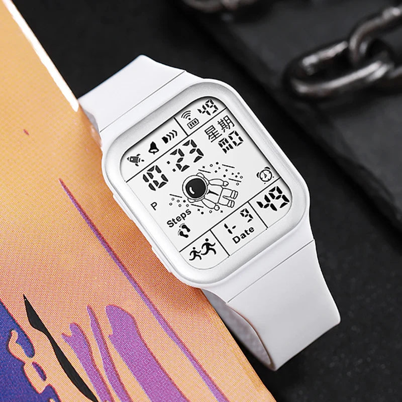 Reloj Digital de moda para hombres, mujeres y niños, relojes deportivos a prueba de suéter, reloj multifunción, reloj de pulsera electrónico para estudiantes