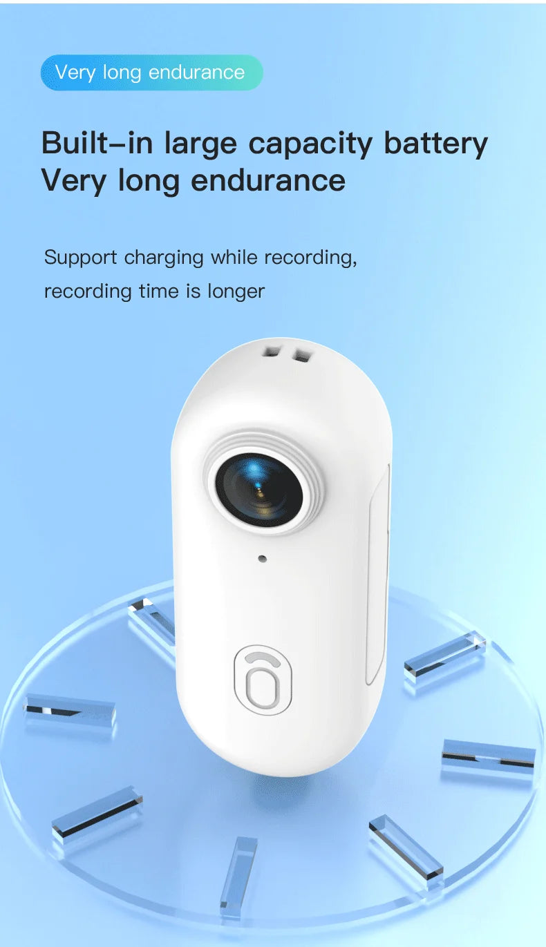 Mini cámara de acción 4K WiFi impermeable con grabación POV
