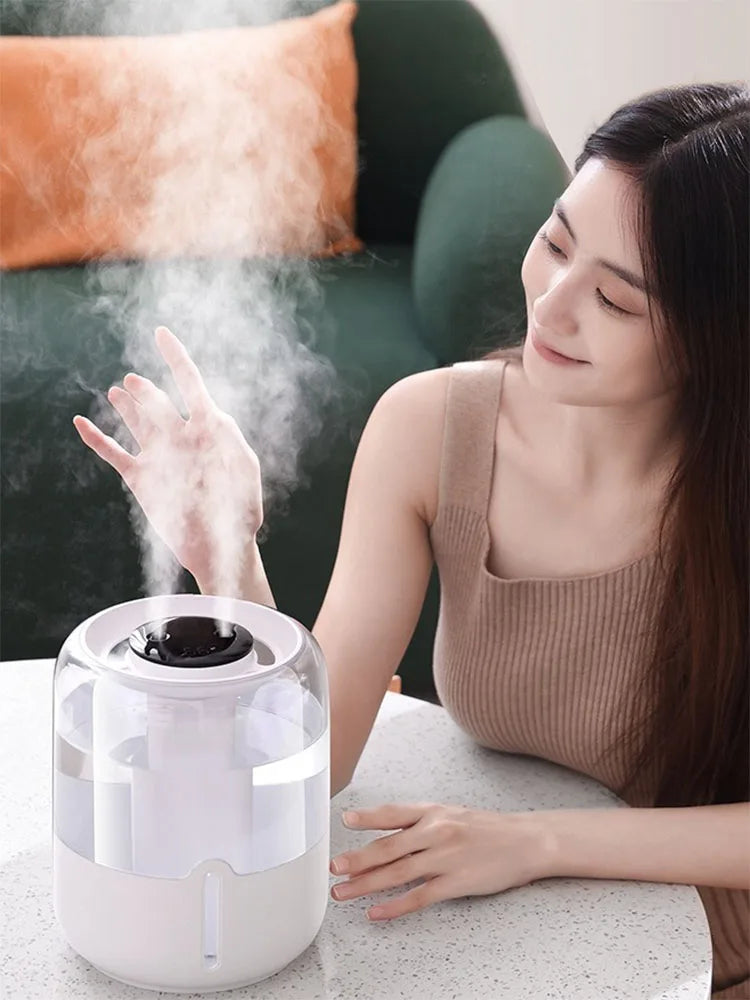 Humidificador de aire grande de 4,8l, difusor de Aroma eléctrico USB, purificador de aceites esenciales, generador de niebla de aromaterapia, luces para coche, hogar y dormitorio