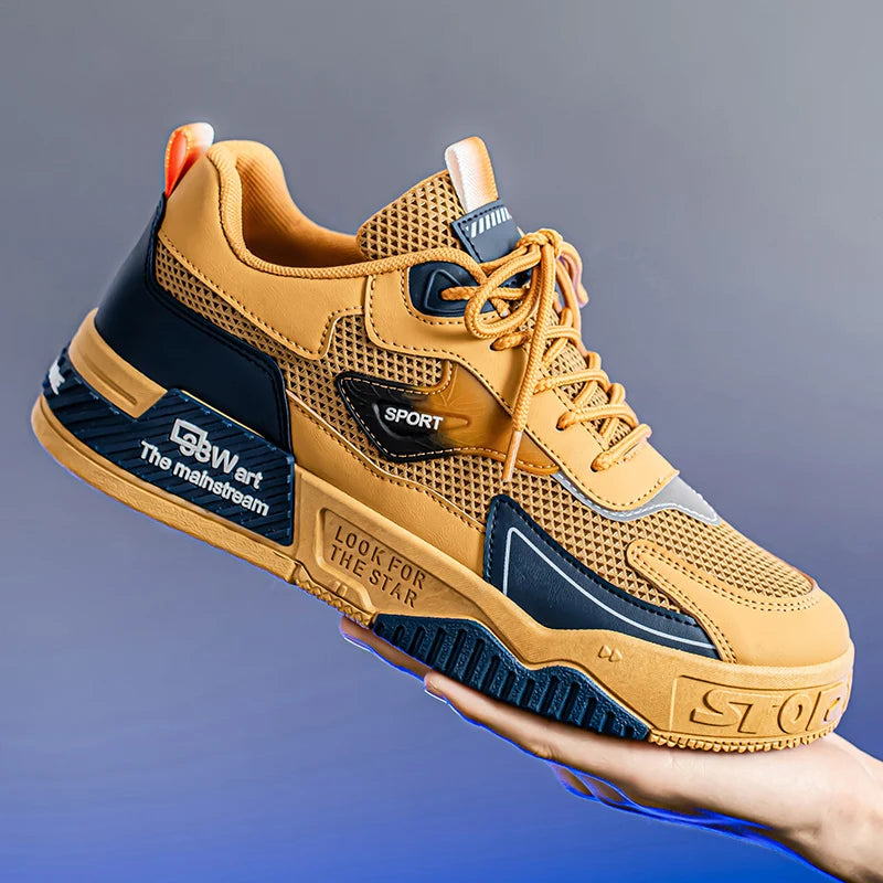 Zapatos de skate transpirables. Zapatos deportivos casuales de moda para hombre, zapatos para calle al aire libre, zapatos de hombre modernos y versátiles, adecuados