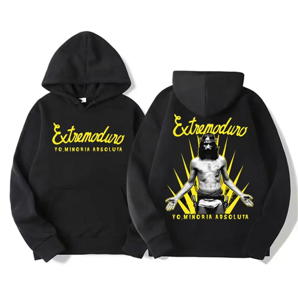 Buzo con Capucha Estampado Rock Punk - Estilo Urbano Oversized