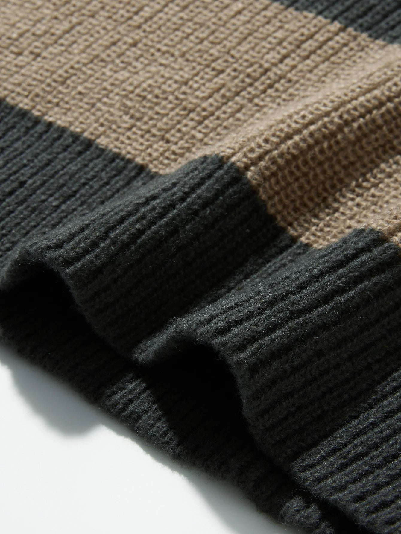 Nuevo Suéter de fondo suelto, jersey informal versátil a rayas, suéter de cuello redondo para hombre