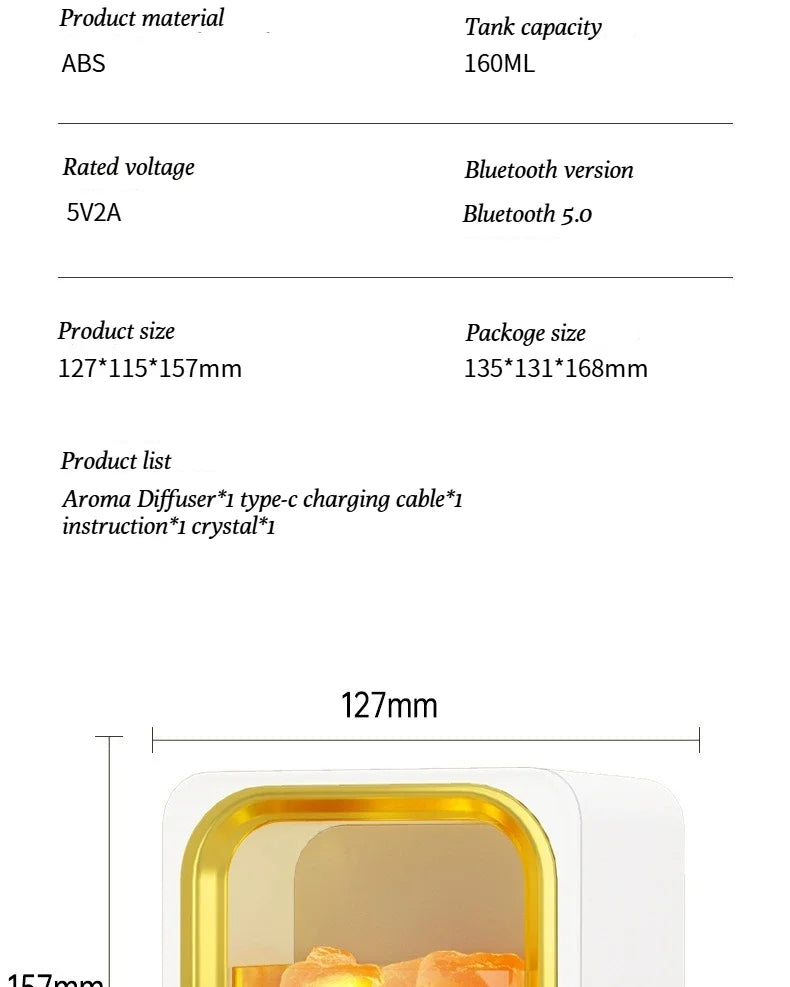 Altavoz Bluetooth 3en1 con Difusor y Luz LED