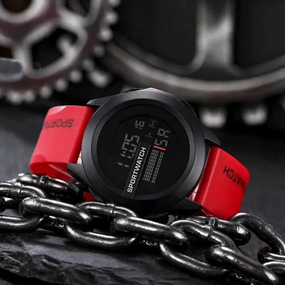 Relojes deportivos para hombre, reloj despertador multifunción para hombre, reloj Digital LED, reloj electrónico deportivo resistente al agua para hombre