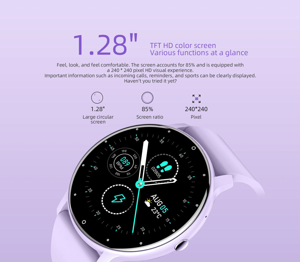 LIGE Reloj Inteligente Táctil IP68 Bluetooth