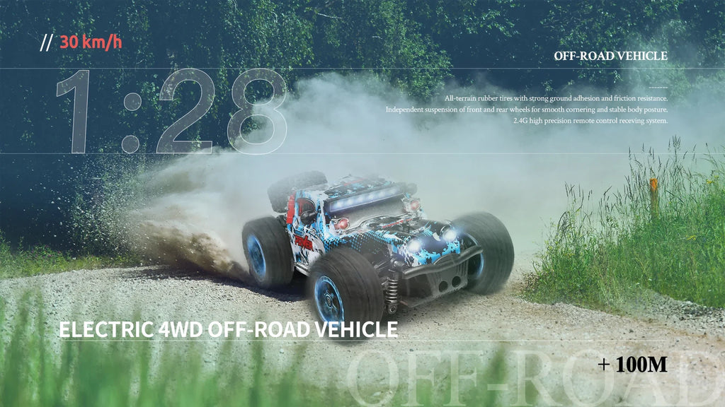 WLtoys RC Car 284161 1:28 Racing Mini 2,4G 30 KM/H 4WD coche eléctrico de alta velocidad Control remoto Drift 1/28 juguetes para niños regalos