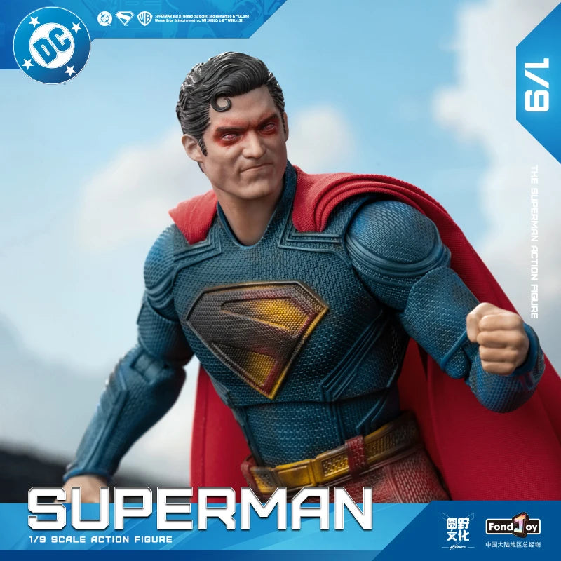 EN STOCK 2025 Fondjoy Battle figura de acción de Superman dañada David Corenswet 1/9 nueva figura de Superman junta de Pvc móvil