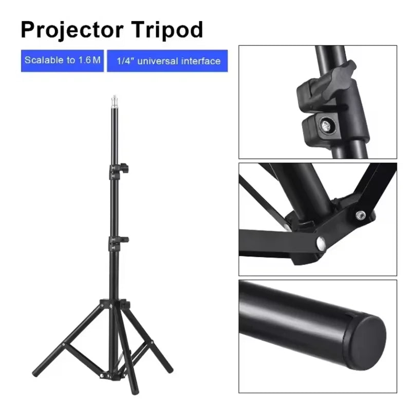 Soporte trípode portátil para mini proyector HY300, altura 50-160 cm