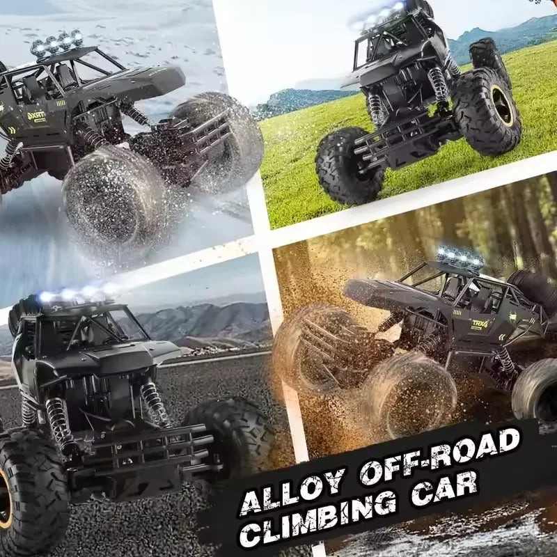 Auto Teledirigido 4WD 1:12/1:16 Buggy RC Todoterreno con Luces LED