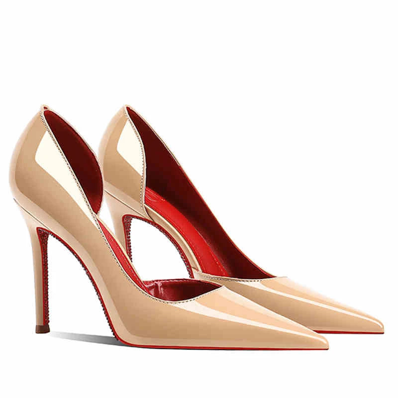 Stilettos de Mujer Punta Fina con Brillantes - Tacones Altos Elegantes