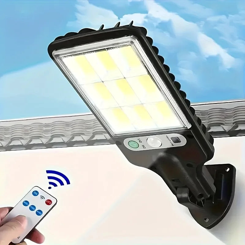 Lámpara Solar LED de Pared para Jardín con Sensor de Movimiento