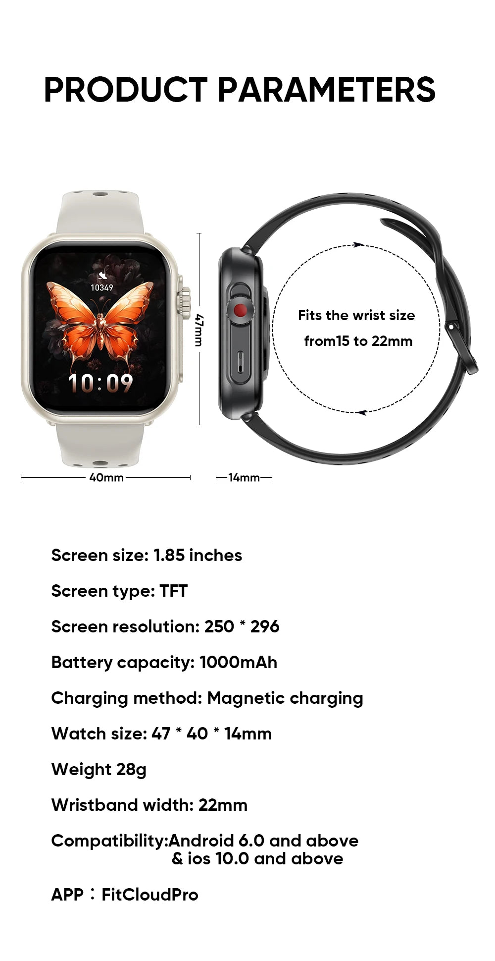 Reloj Ultra2 Inteligente AMOLED Mujer 1000mAh