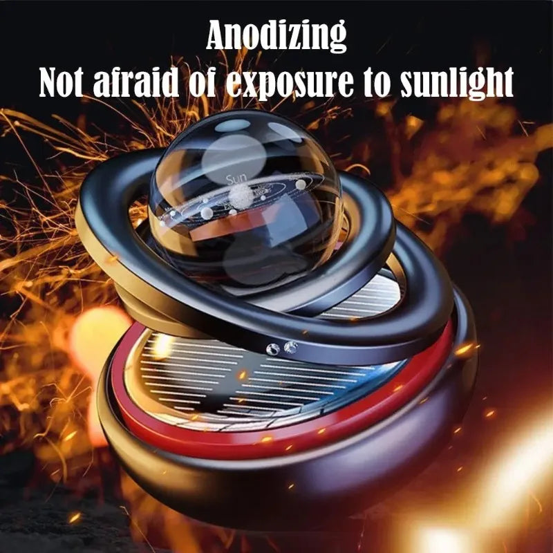 Ambientador Solar Giratorio para Coche, Difusor de Aromaterapia, Perfume para el Interior del Vehículo, Fragancia en Aerosol sin Pastillas ﻿