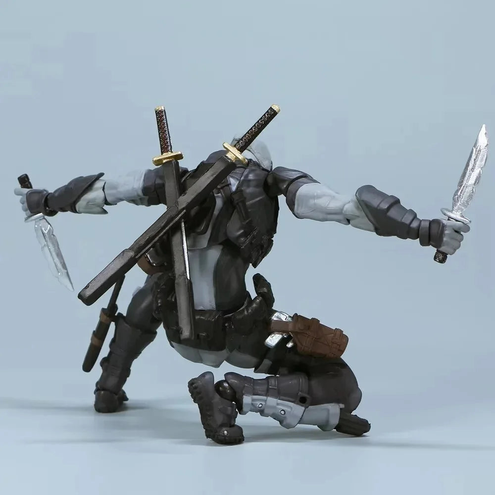 INCREDIBLE YAMAGUCHI Deadpool & Wolverine 2,0 figura de acción gris mutantes articulación móvil KAIYODO Wade modelo película juguetes para niños regalo